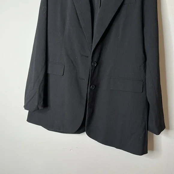 NEW A NEW DAY Black Oversized Boyfriend Blazer Jacket women size Medium - Picture 3 of 8